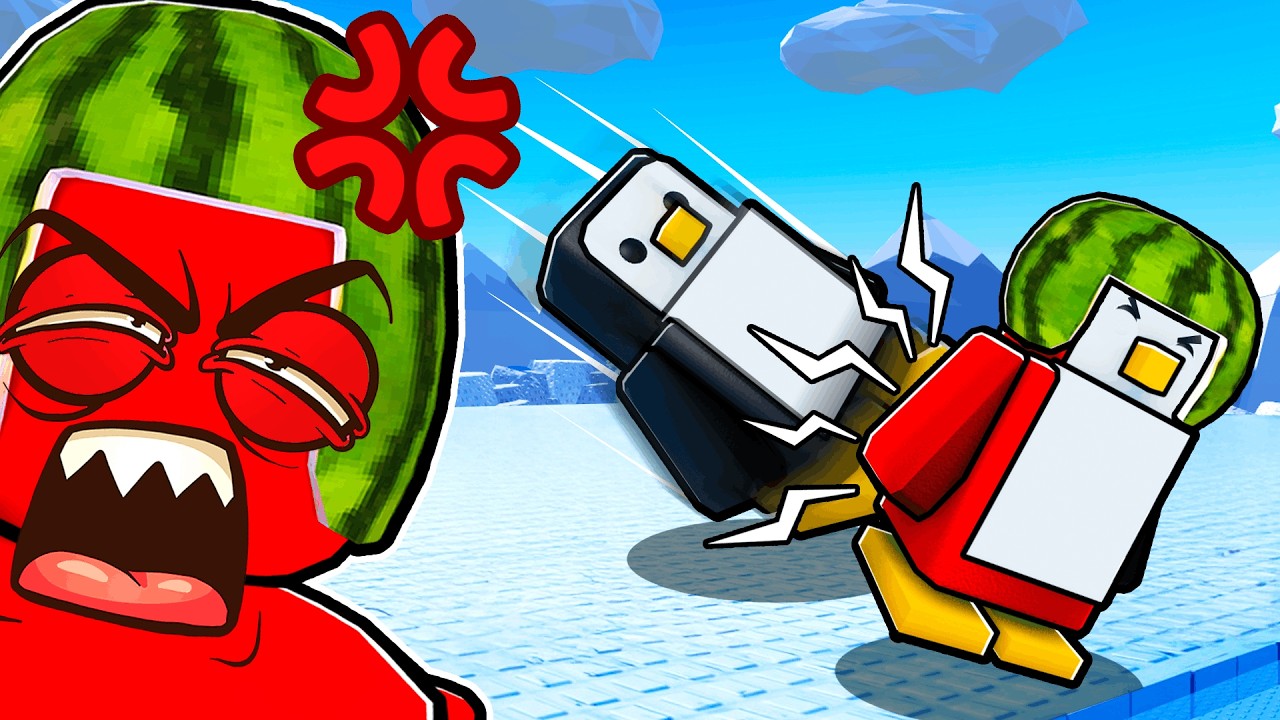 Melon RAGE QUITS Knockout! 🐧