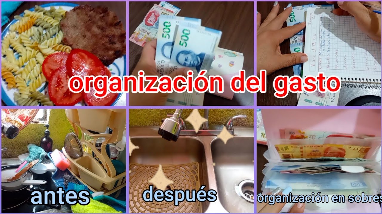 CÓMO ME ORGANIZO PARA AHORRAR CON EL GASTO/ ORGANIZACIÓN EN SOBRES 