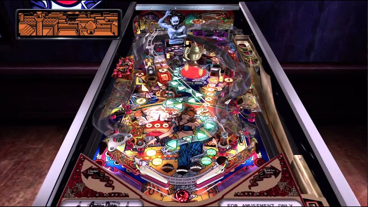 Tales of the Arabian Nights The Pinball Arcade Xbox 360 720P gameplay 1996 Williams