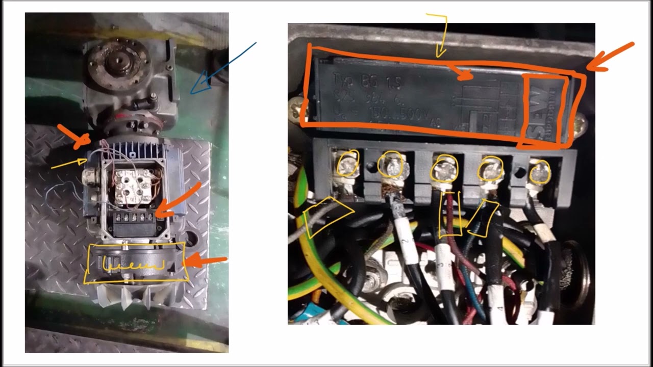 Modulo de freno SEW, sistema de freno de motor electrico con caja reductora