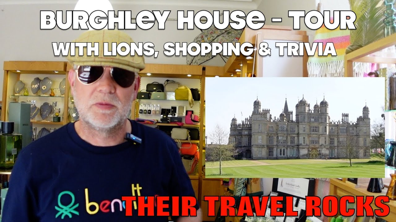 Burghley House, what's it really like?  There`s Lions!!, Shopping and a big house!!