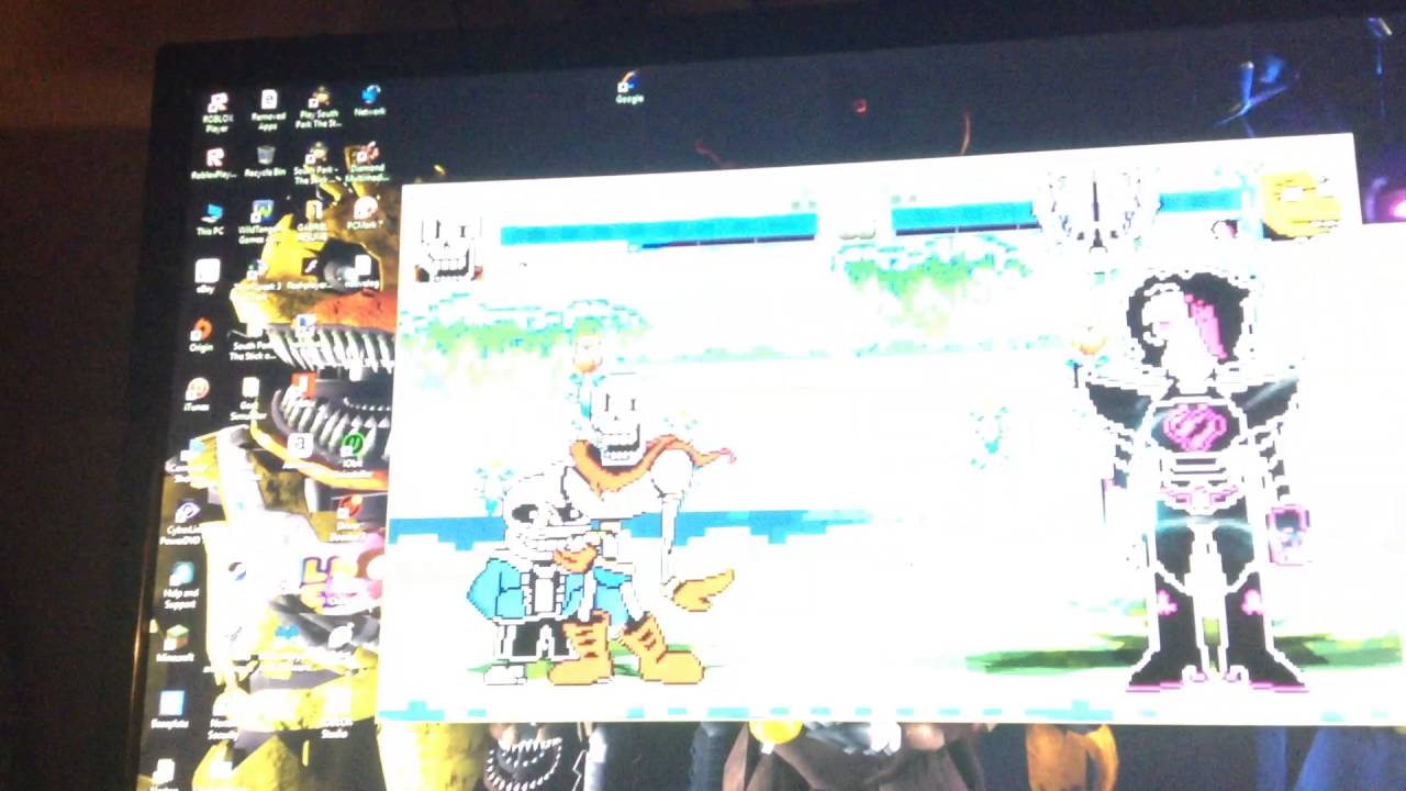 Mugen: Papyrus and Sans vs Alphys and (LiveTale) Mettaton