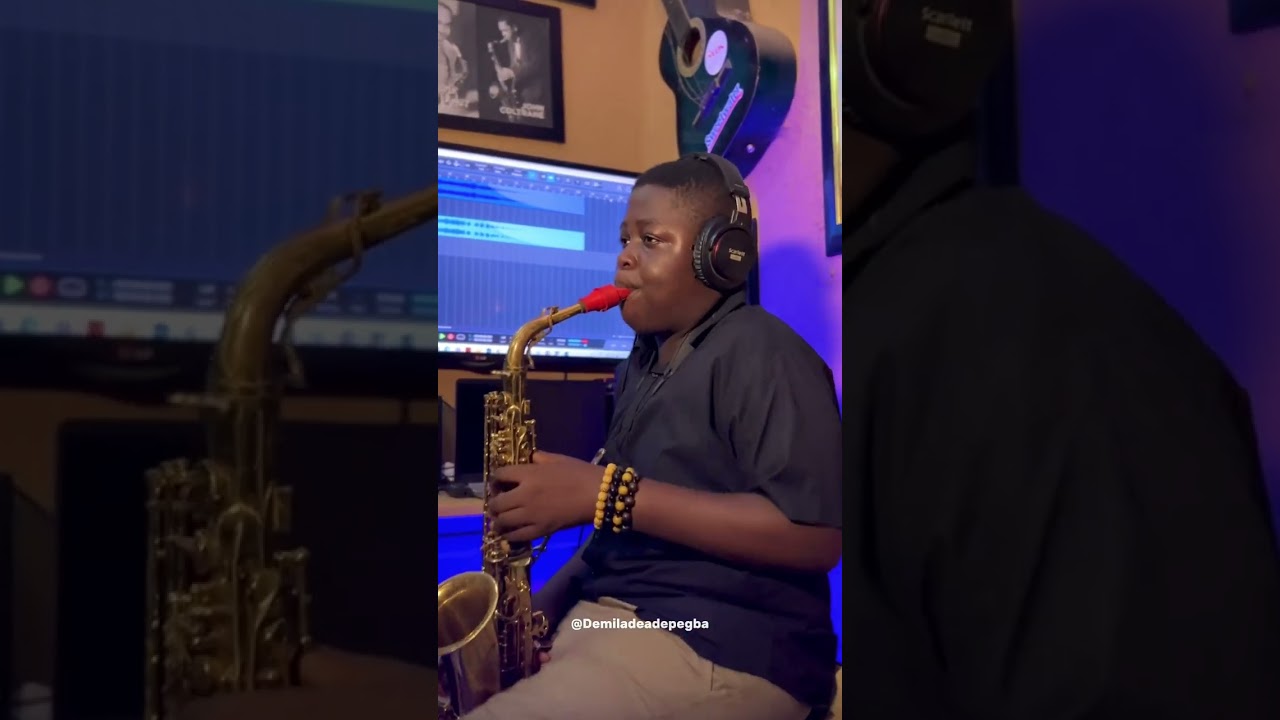 Ore Ofe sha, by Rotimi Keys played on the saxophone by Demilade Adepegba