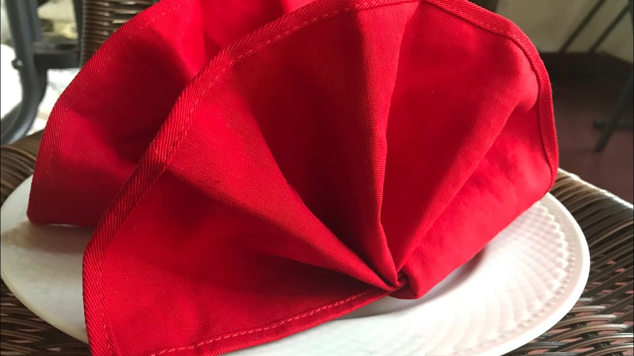 Napkin Folding Double Fan (melipat serbet makan bentuk 2 kipas)