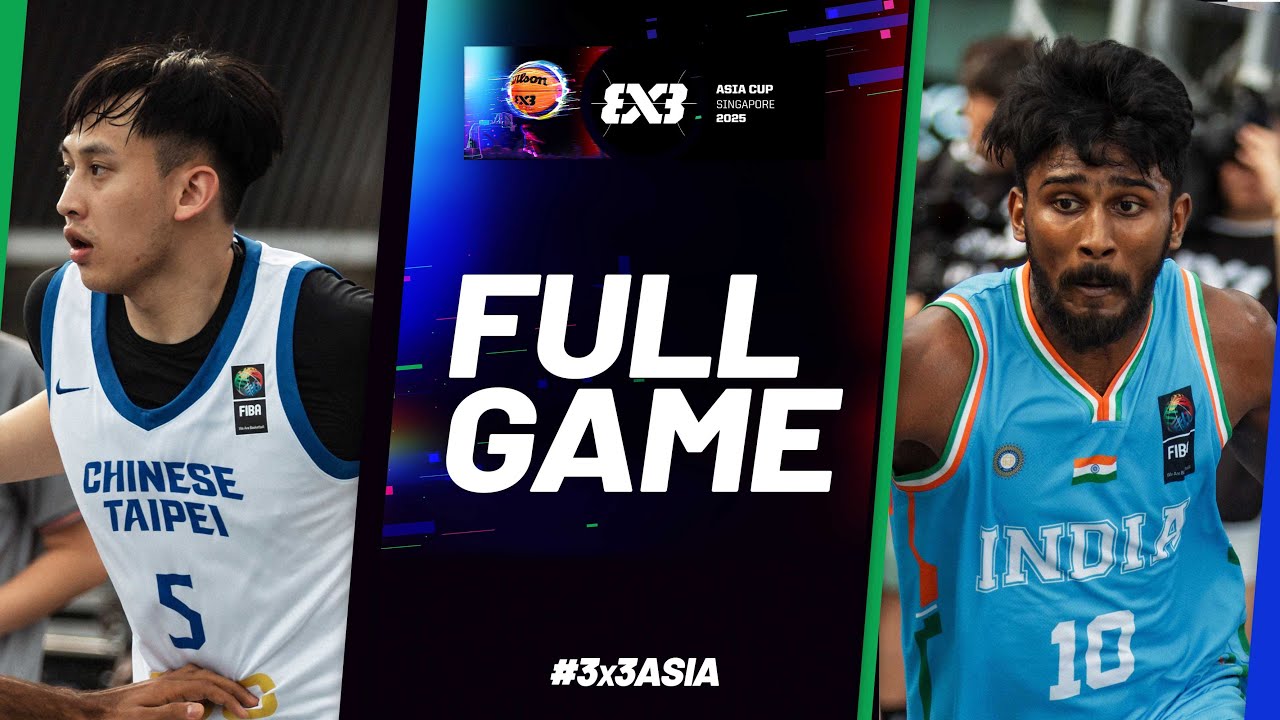 Chinese Taipei vs India | Men Full Game | FIBA 3x3 Asia Cup 2025 | #3x3Basketball