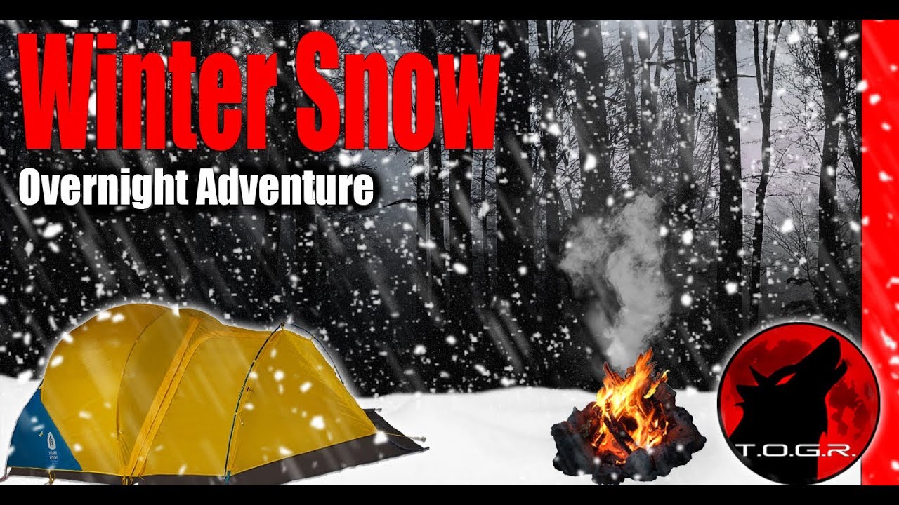 Solo Winter Snow Overnight Adventure