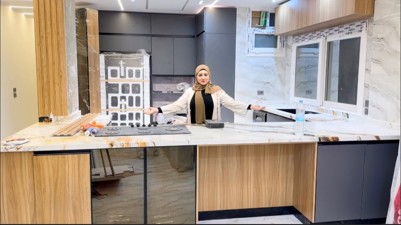 جوله في مطبخي الجديد في. شقتي الجديده 🏡🏚️