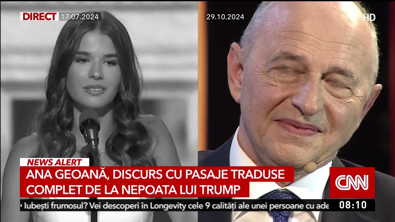 Pasaje din discursul fiicei lui Mircea Geoană au fost copiate de la nepoata lui Trump