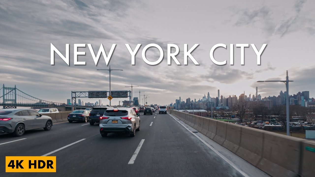 4K NYC Drive | Harlem to Laguardia Airport via RFK Bridge