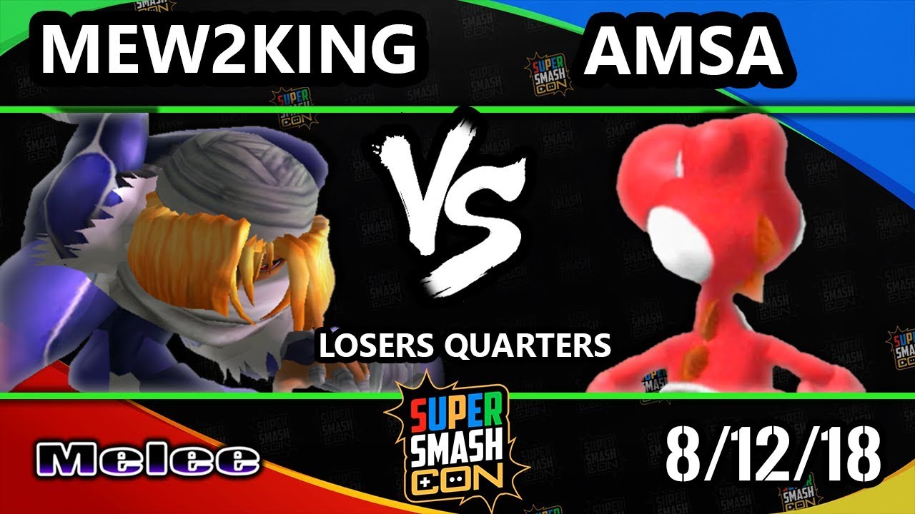 SSC 2018 SSBM - FOX MVG | Mew2King (Sheik) Vs. VGBC | aMSa (Yoshi) - Smash Melee Losers Quarters
