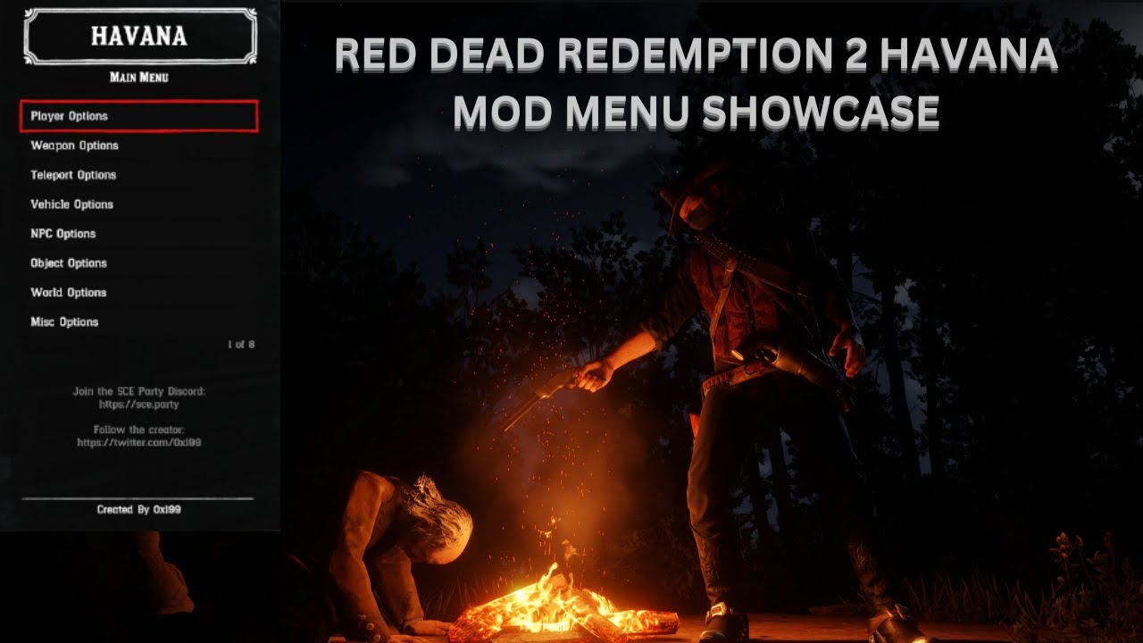 Red Dead Redemption Havana Mod Menu Showcase (PS4)
