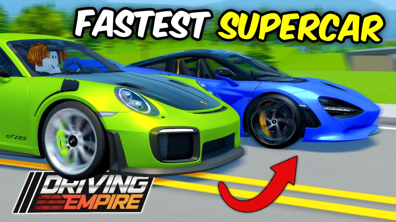 Fastest Supercar Challenge In Driving Empire