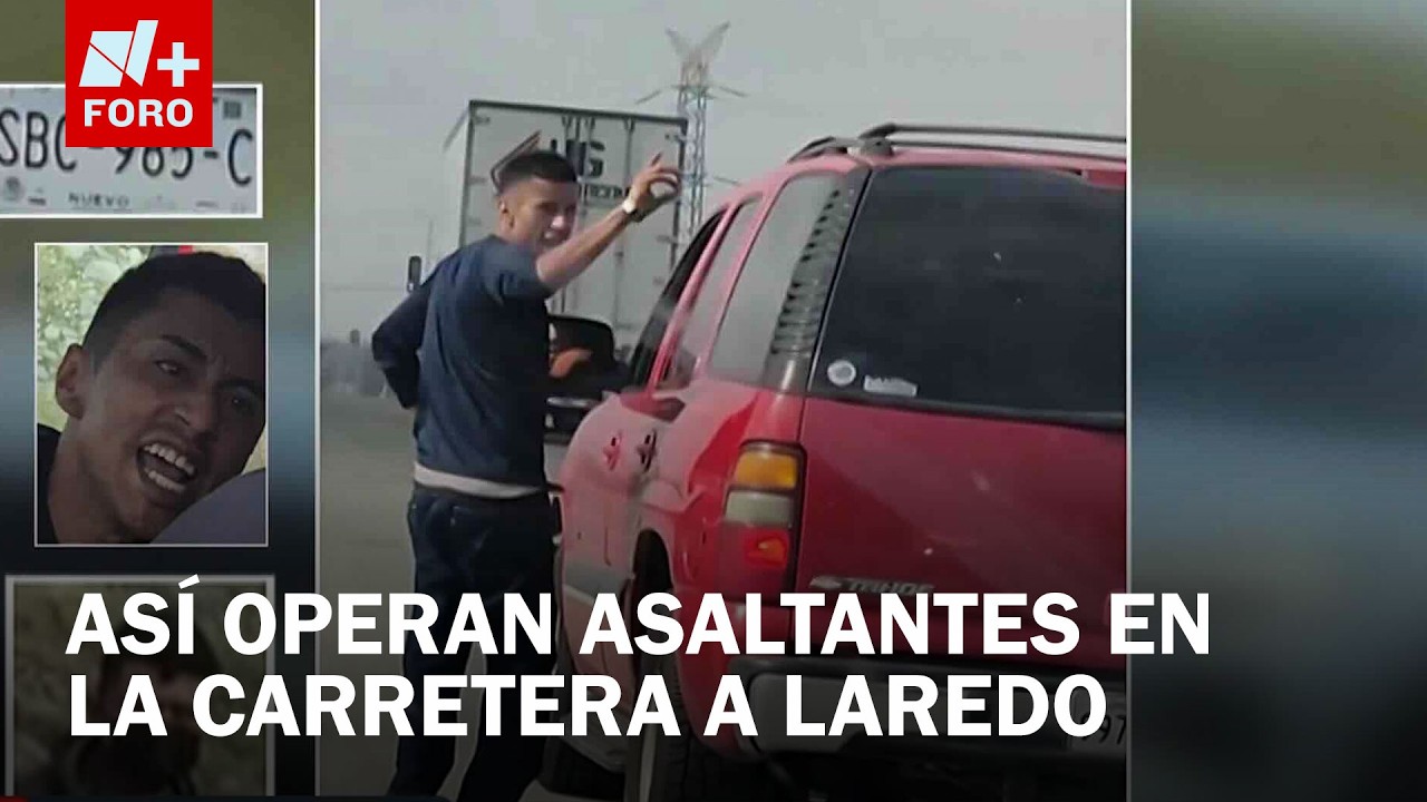 Familia capta asalto masivo en el km 31 de la ruta a Laredo en Nuevo Le&oacute;n