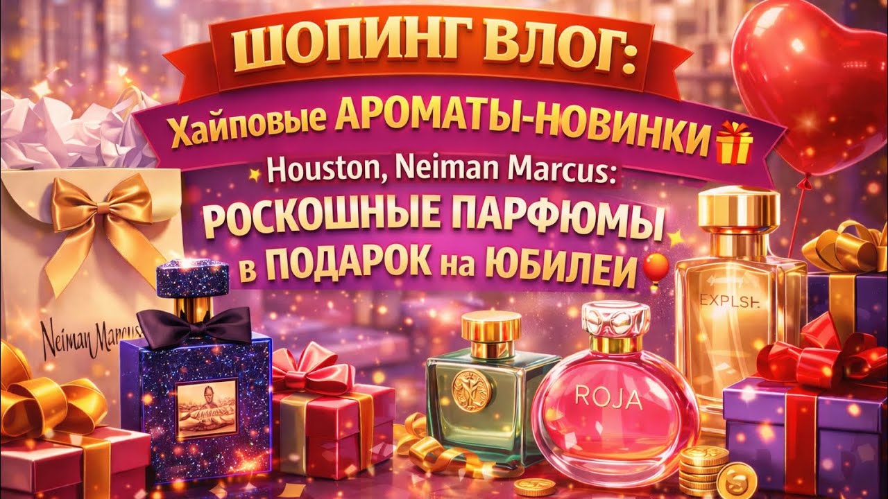 ШОПИНГ ВЛОГ: Хайповые АРОМАТЫ-НОВИНКИ🎁Houston, Neiman Marcus: РОСКОШНЫЕ ПАРФЮМЫ в ПОДАРОК на ЮБИЛЕЙ🎈