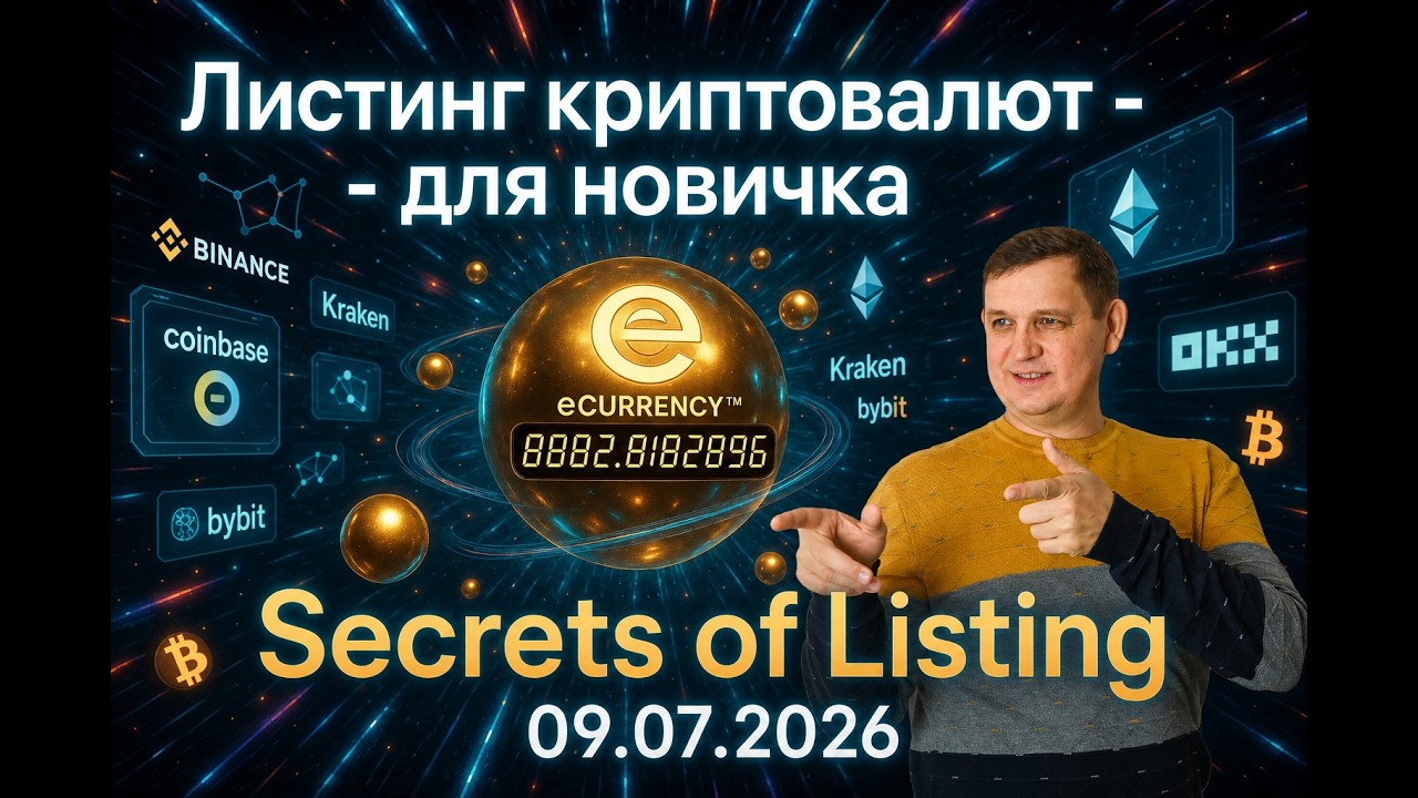 ЛИСТИНГ криптовалют для новичка. Секреты листинга. 09.07.2026