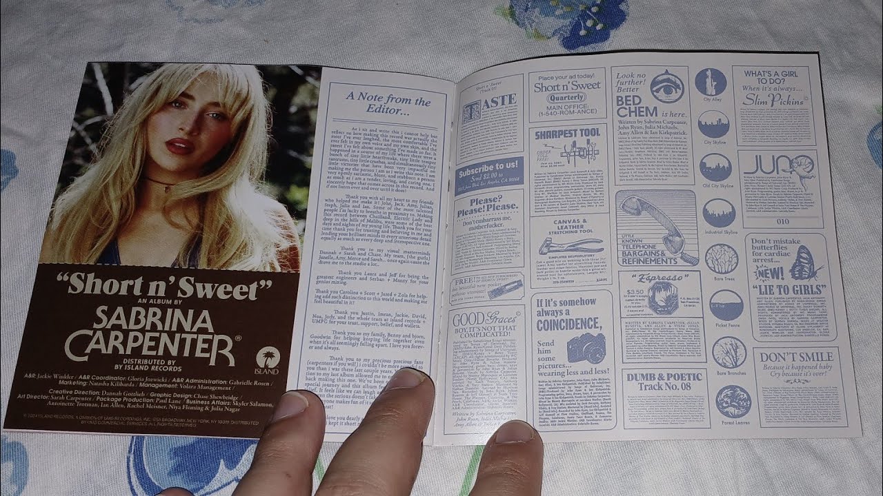 Unboxing Cd Sabrina Carpenter - Short n' Sweet