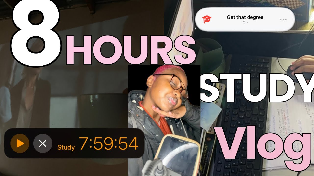 8 hours study session ⏰:A productive study vlog of a law student🎀