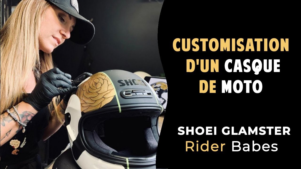 Customisation d'un casque moto Shoei Glamster