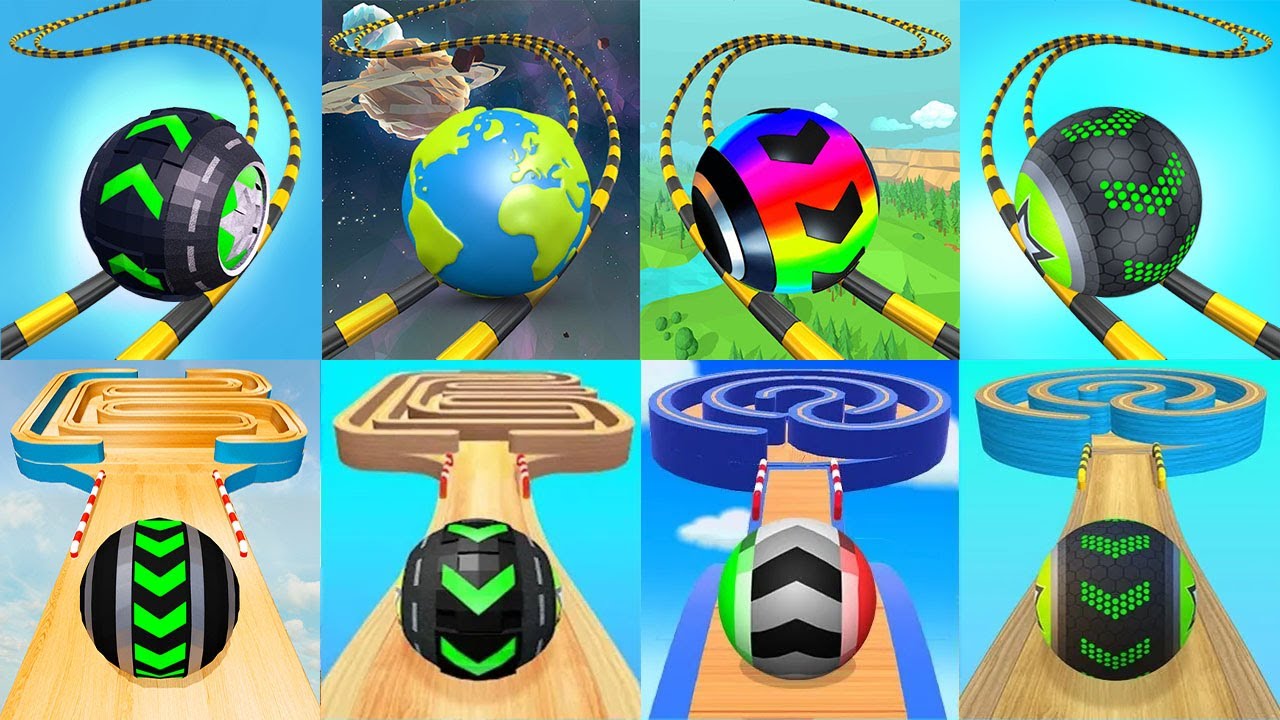 Going Balls VS Rollance Ball,Rolling Balance,Temple Rolling Balls,Action Balls,Super Rolling Balls