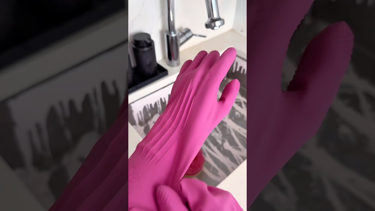 cleaning my *very* dirty kitchen sink 🧼 #asmr #cleaning #satisfying #restock #motivation #shorts