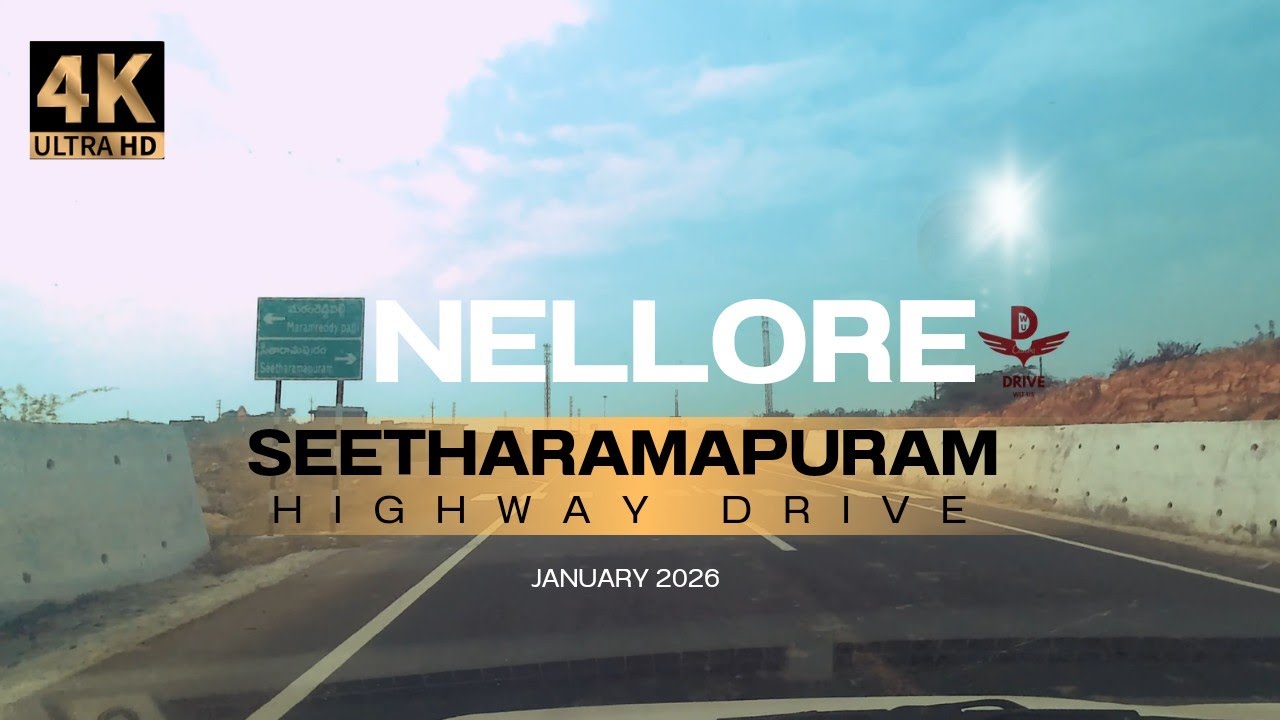 [India 4k] Seetharamapuram Highway car drive tour || 25th January 2026