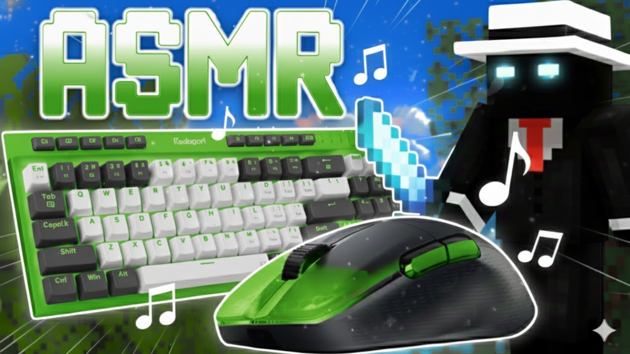 BedWars ASMR - INSANE PvP Clutches | Keyboard & Mouse Sounds #42