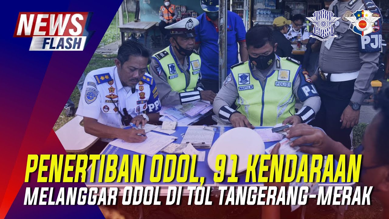 PENERTIBAN ODOL, SEMBILAN PULUH SATU PELANGGAR BERHASIL DITINDAK ANGGOTA PJR INDUK SERANG