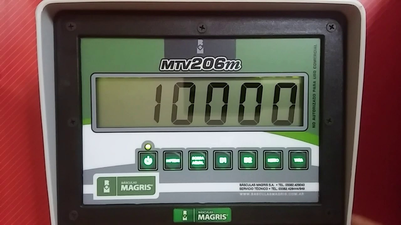 MTV 206m BÁSCULAS MAGRIS. MODO DE USO
