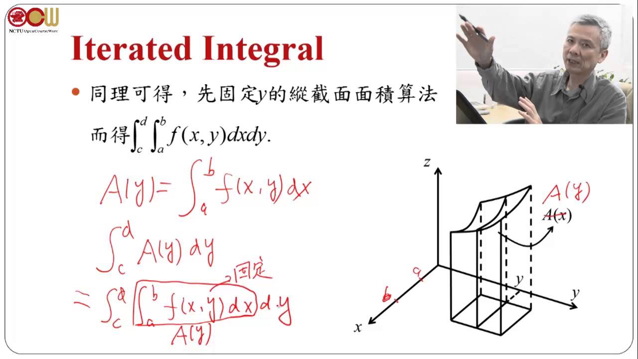 Lec30 微積分(二)-103學年度 15.2 Iterated Integrals
