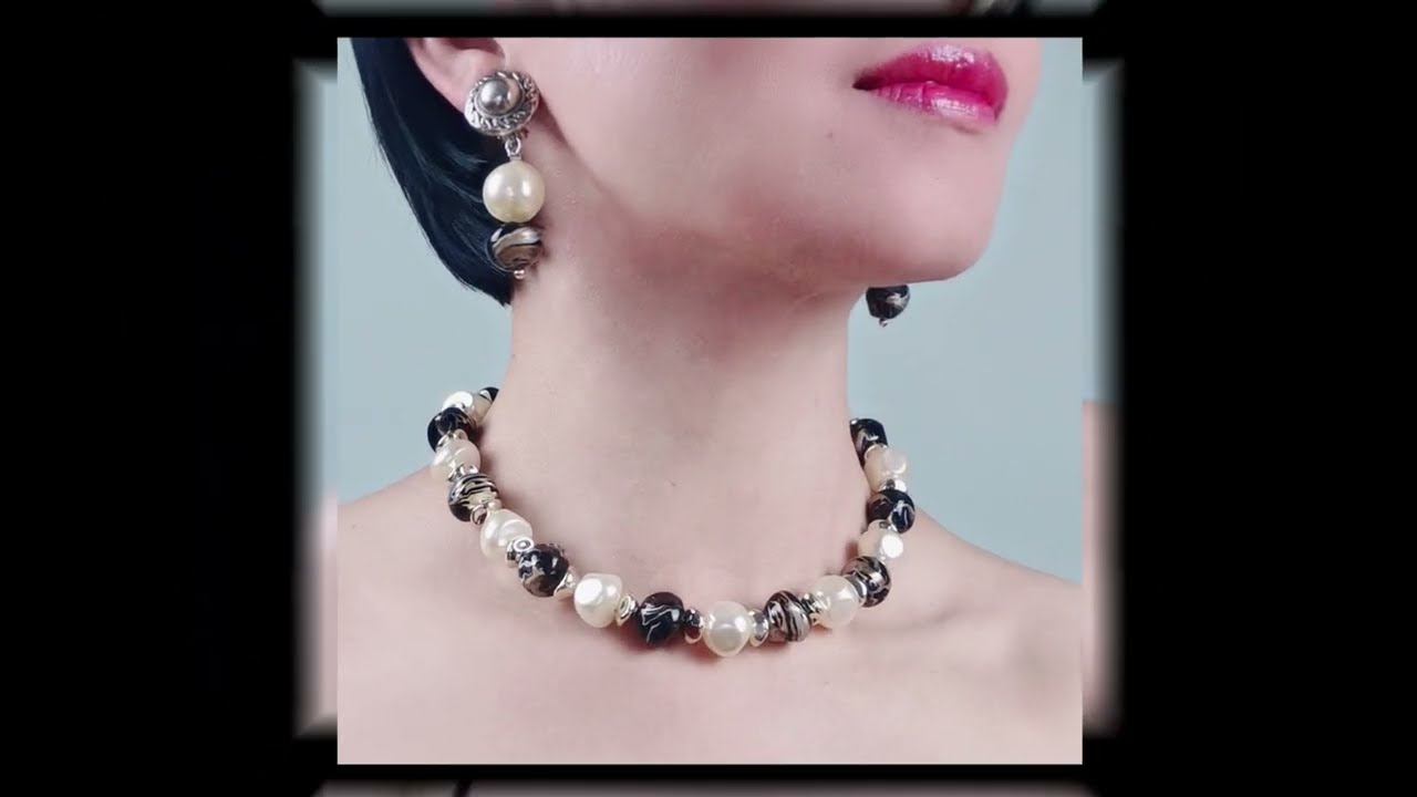 DIY： Easy Beaded Necklace For Beginners， From beads to love Relaxing Handmade ASMR 手作疗愈时刻