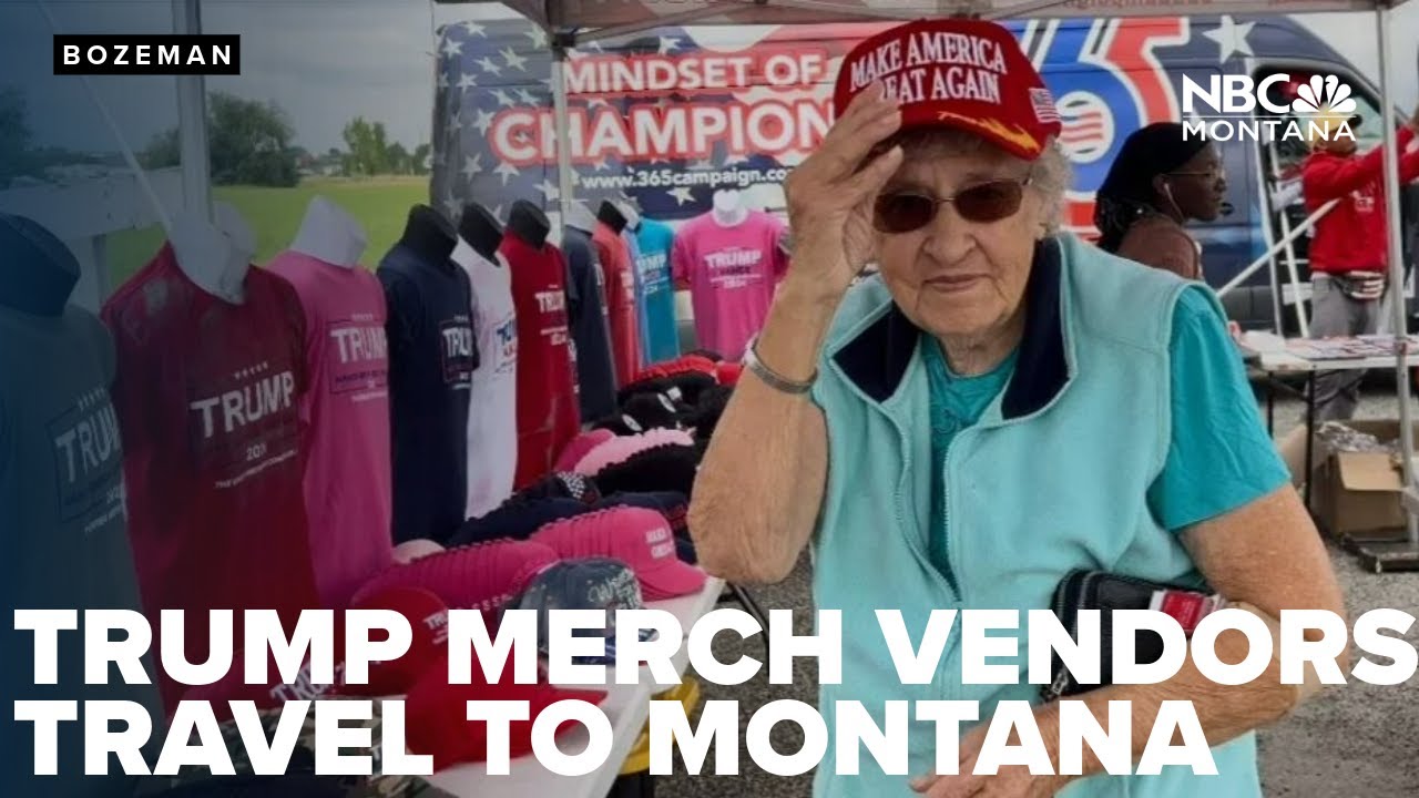 Merchandise vendors flock to Bozeman ahead of Trump rally