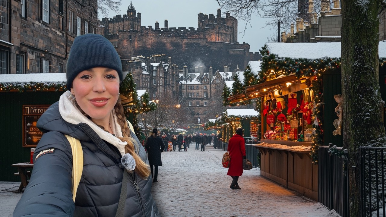 Edimburgo en NAVIDAD: Andando, Luces y Mercado | Parte 2 | Escocia