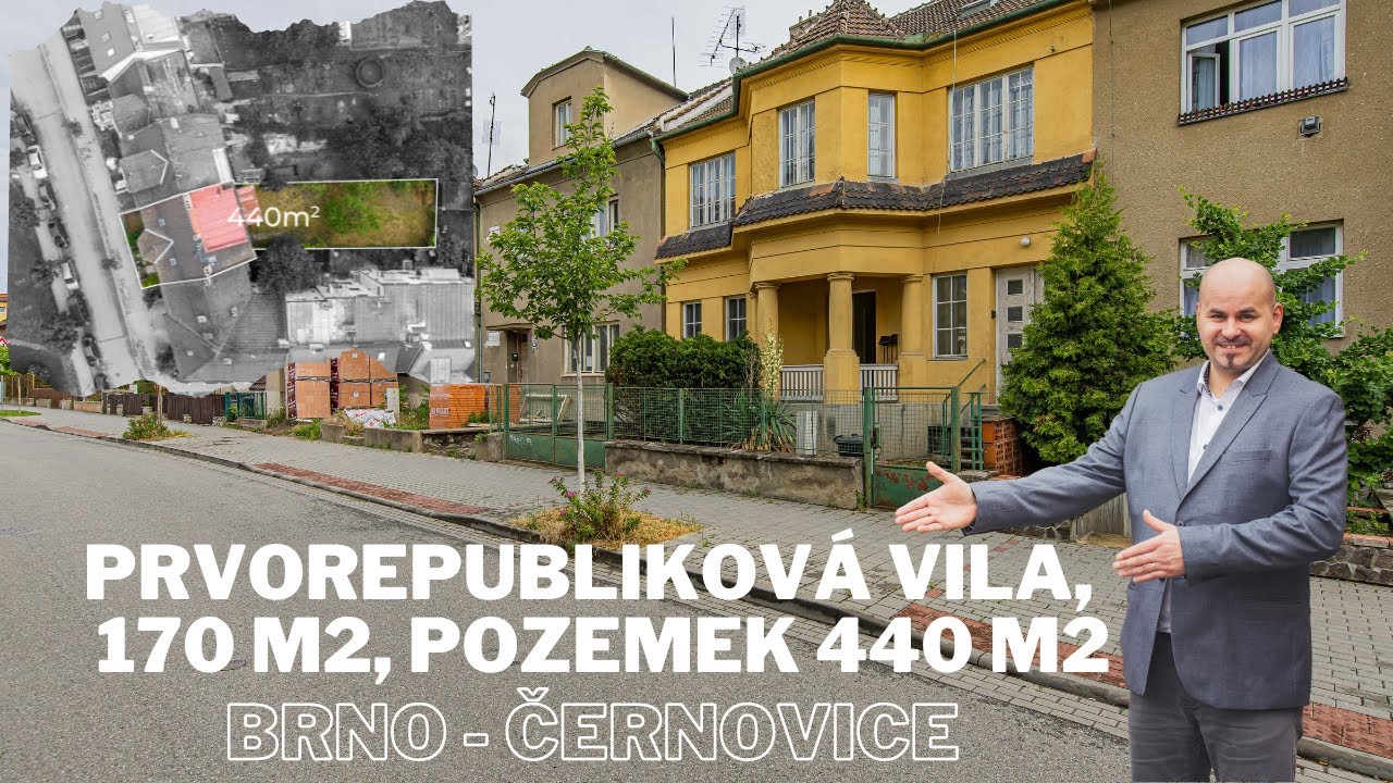 REZERVOVÁNO - PRVOREPUBLIKOVÁ VILA BRNO - ČERNOVICE