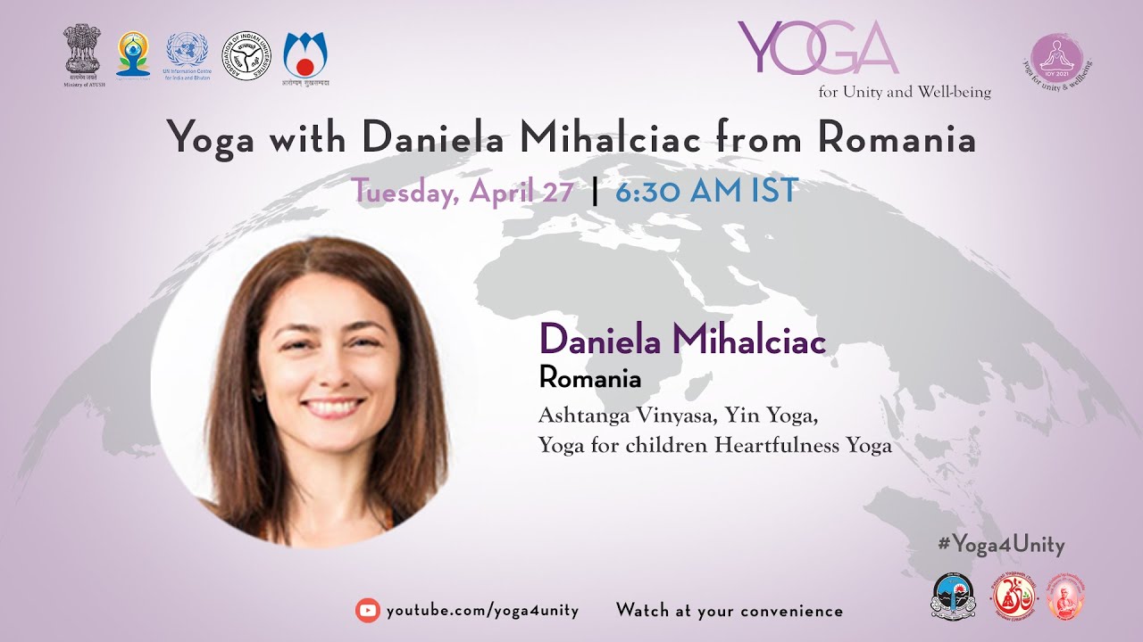 65 - Yoga with Daniela Mihalciac from Romania | Yoga for Unity and Well-being | Heartfulness
