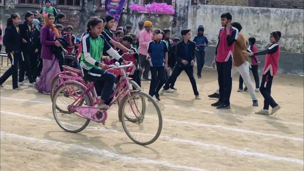 Annual sports meet 2026/ junior girls slow cycle race