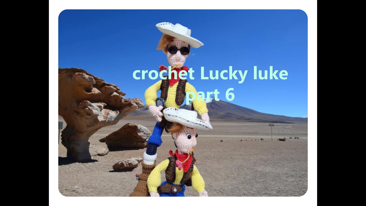 코바늘뜨기 amigurumi lucky luke ,arm, hat, part 6