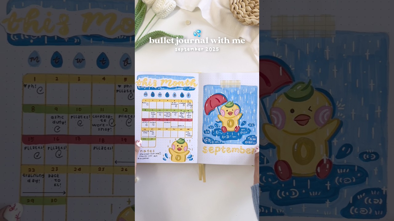 💦 bullet journal with me // september 2025 ft. 