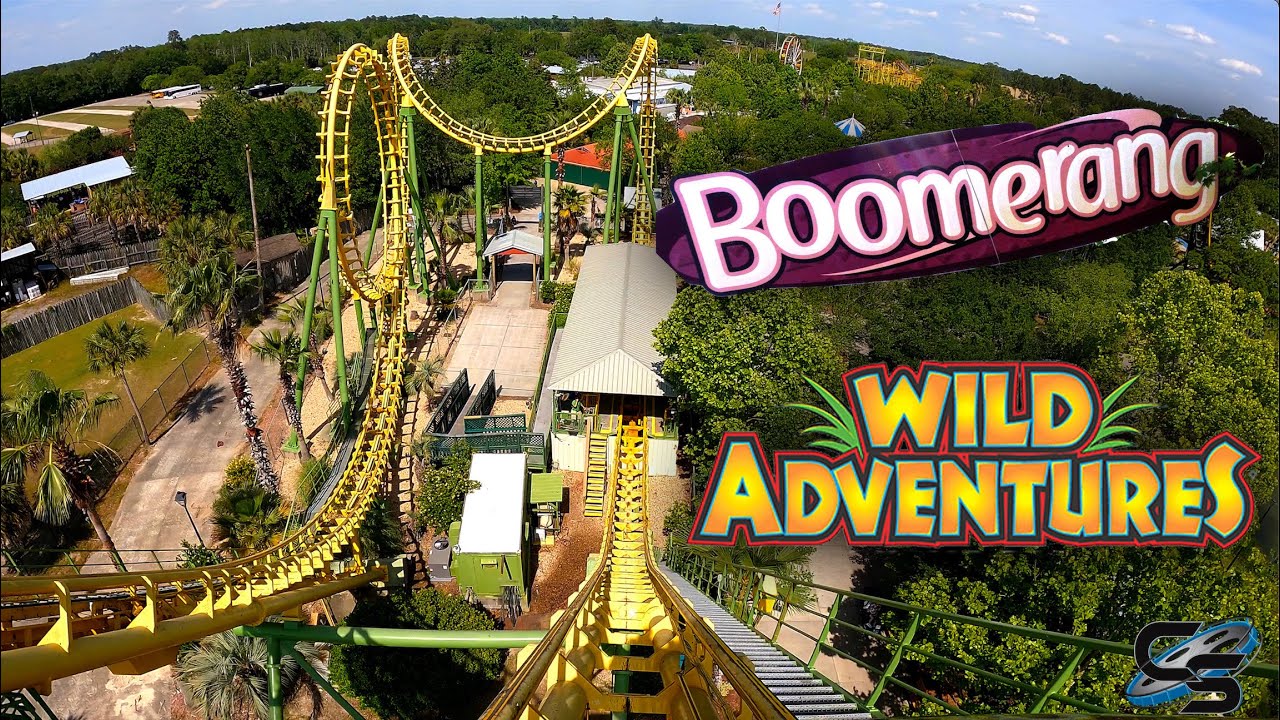 Boomerang Front Row POV Wild Adventures Roller Coaster