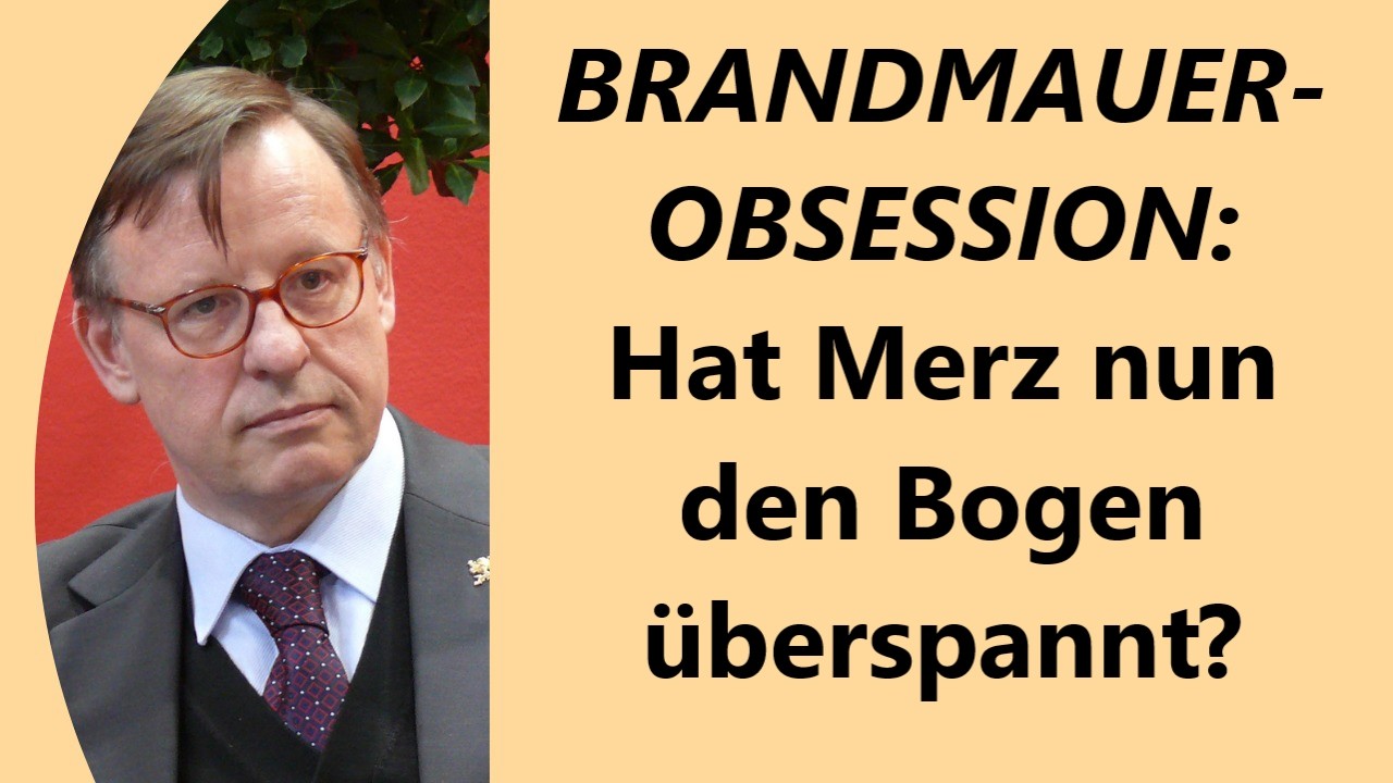 Neue Merz&acute; Kamikaze-Aktion l&auml;sst CDU psychotisch aussehen - Theo M&uuml;ller fordert CDU-MP in Ba-W&uuml;