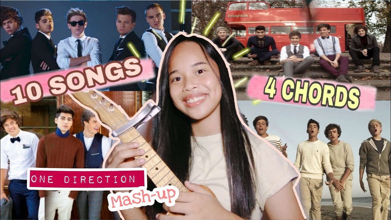 4 BASIC CHORDS, ONE DIRECTION MASHUP (Ukulele)
