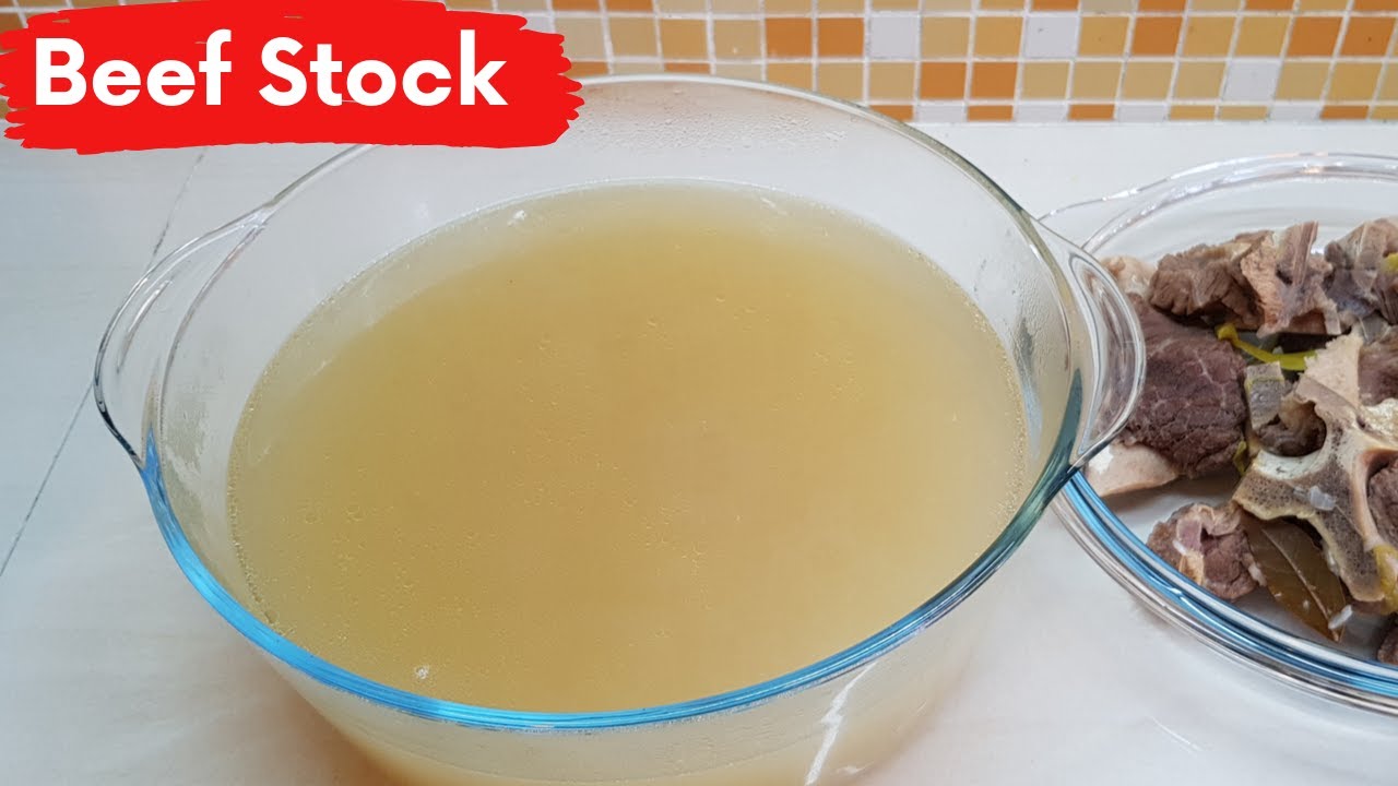 How to Make Healthy & Clear Beef Stock | Beef Broth | Beef Bouillon Recipe