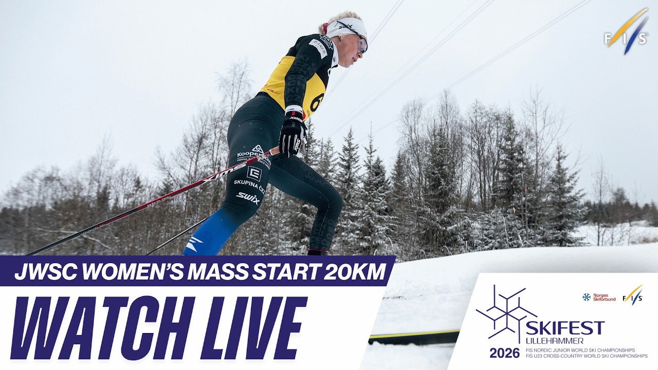 LIVE | Lillehammer (NOR) - W - 20km Mass Start - FIS Nordic Junior Ski World Championships