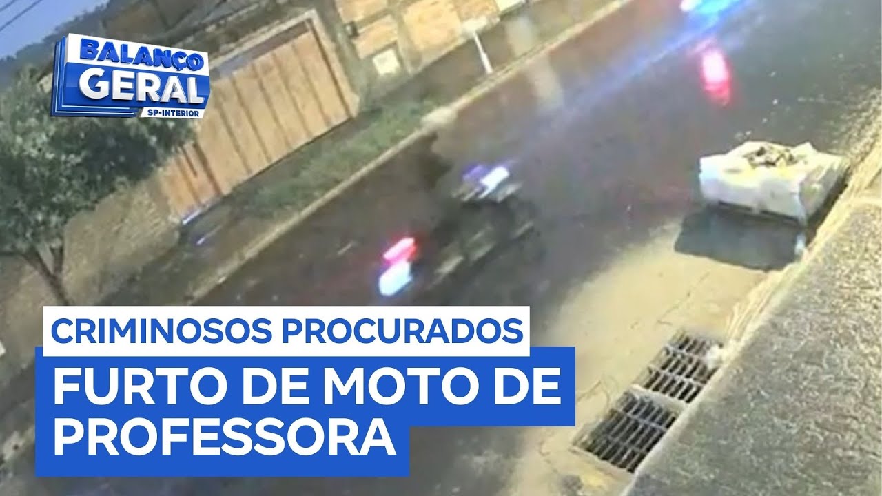 Professora pede ajuda para encontrar moto furtada em Franca (SP)