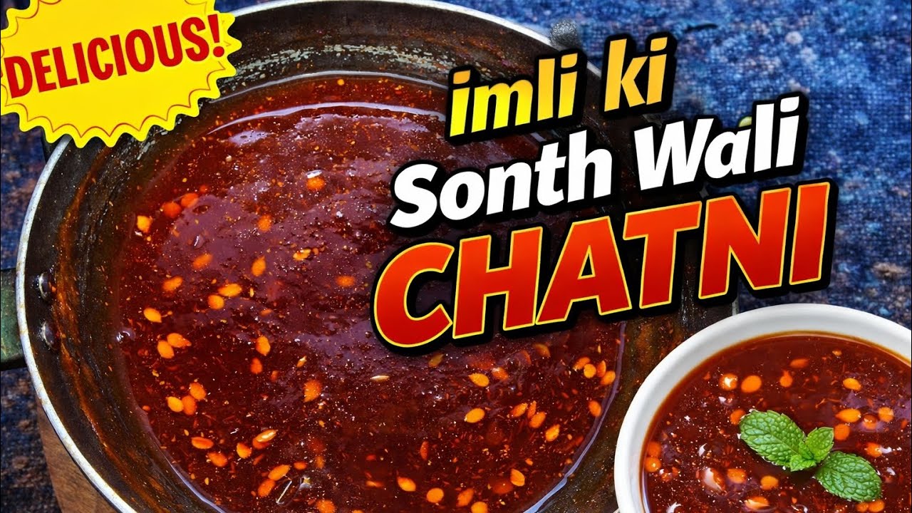 Imli Ki Sonth Wali Chatni Recipe | Khatti Meethi Chutney for Chaat | Easy Homemade Sonth