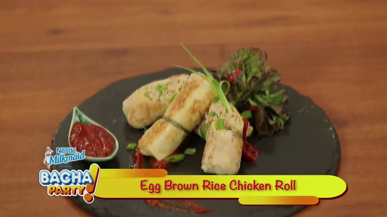 Egg Brown Rice Chicken Roll - Gurdip Punjj - Bacha Party