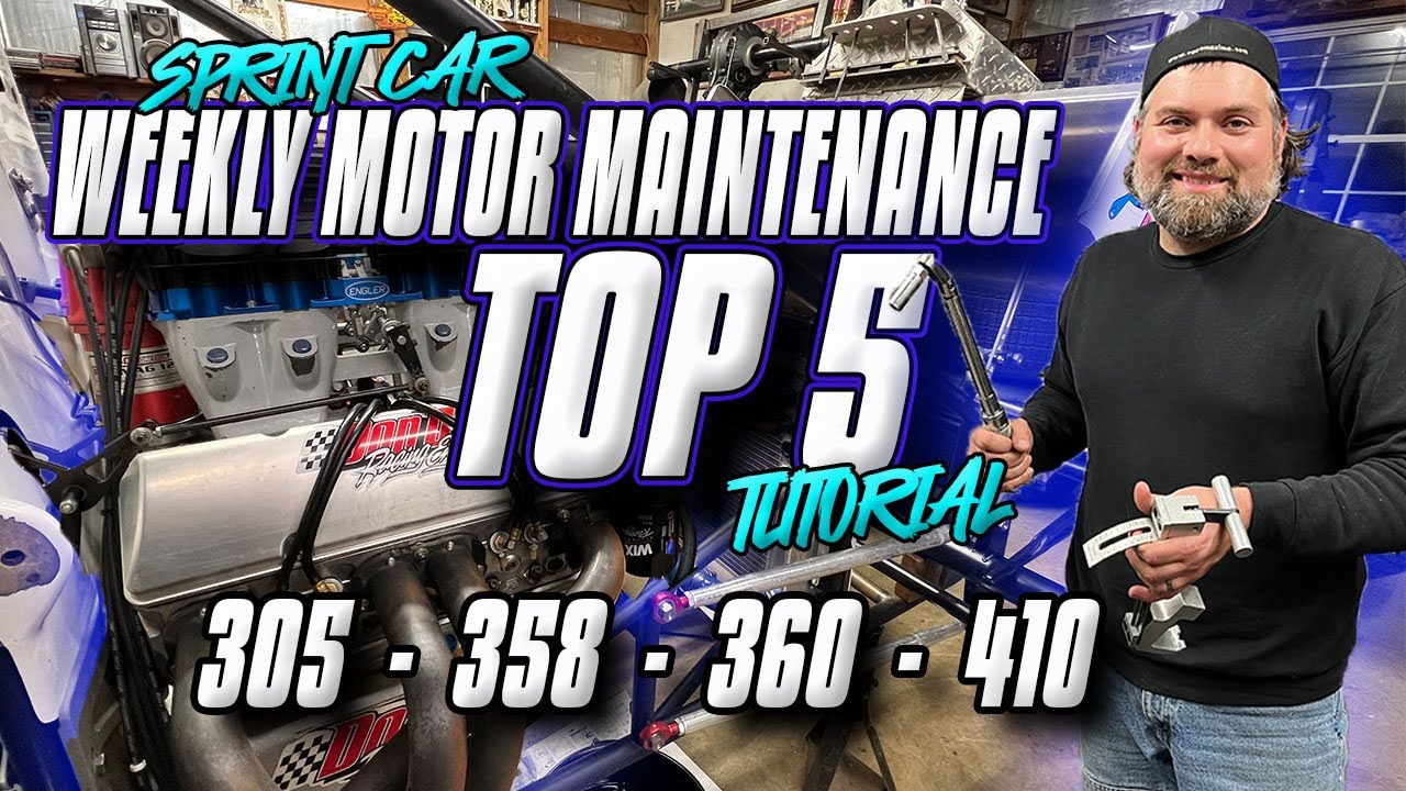 Weekly Sprint Car Motor Maintenance Tutorial - Dirt Track Racing