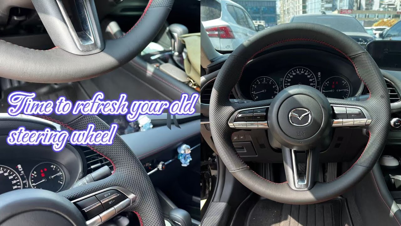 Transform Your Mazda 3 Interior with a Custom-Fit Steering Wheel Cover | DIY Upgrade