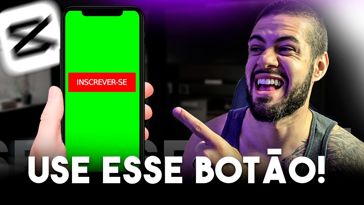 Como Colocar BOTÃO ANIMADO de INSCREVER no Seu Vídeo Pelo Celular (Tutorial CapCut)