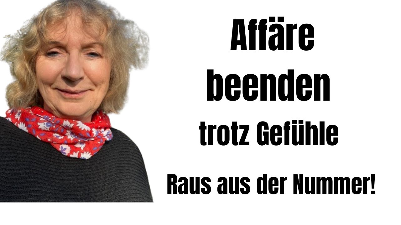 Affäre beenden trotz Gefühle - Einsicht reicht nicht