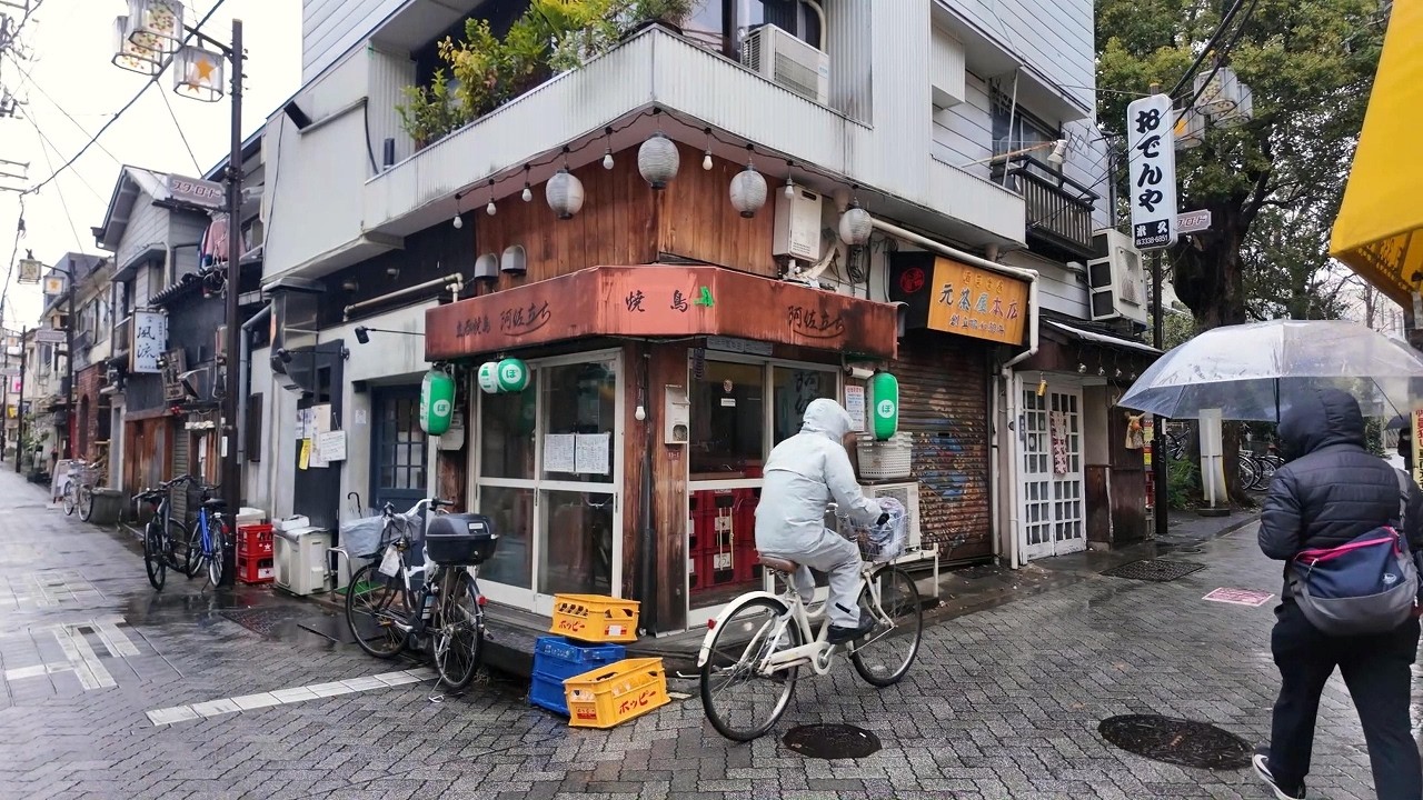 雨の阿佐ヶ谷を散歩【4K東京街歩き】Japan Tokyo 4K rainy walking tour/Asagaya
